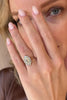 Leia Oval Diamond Vintage Inspired Cluster Engagement Ring Gold - Erstwhile