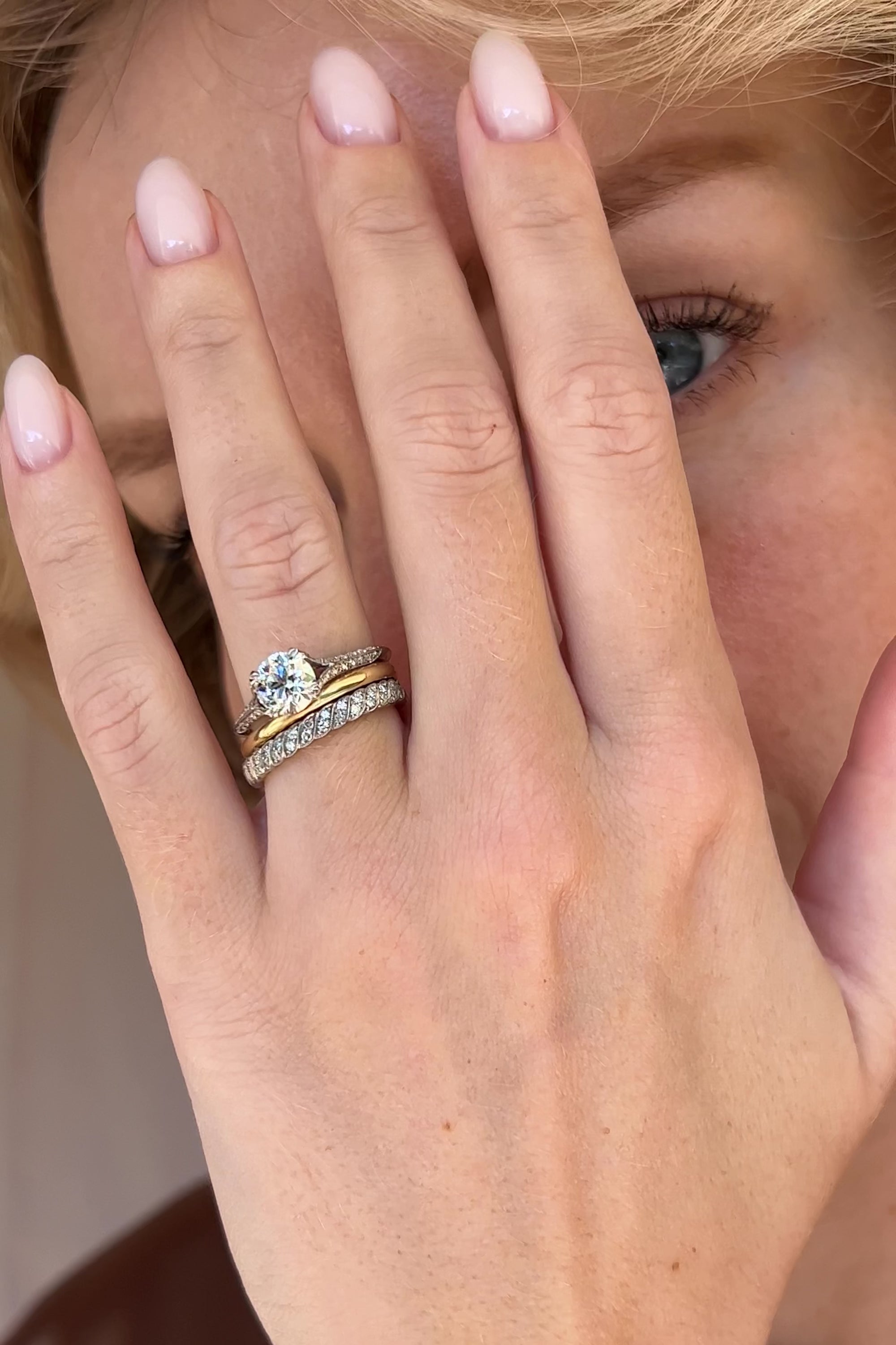 Old European Diamond Vintage Inspired Engagement Ring - Knife Edge - Erstwhile