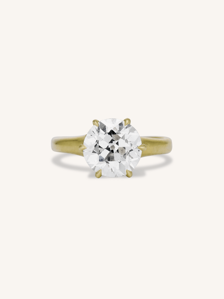 Art Deco 2.56 Old European Cut Diamond Solitaire Engagement Ring, Allsopp Bros.