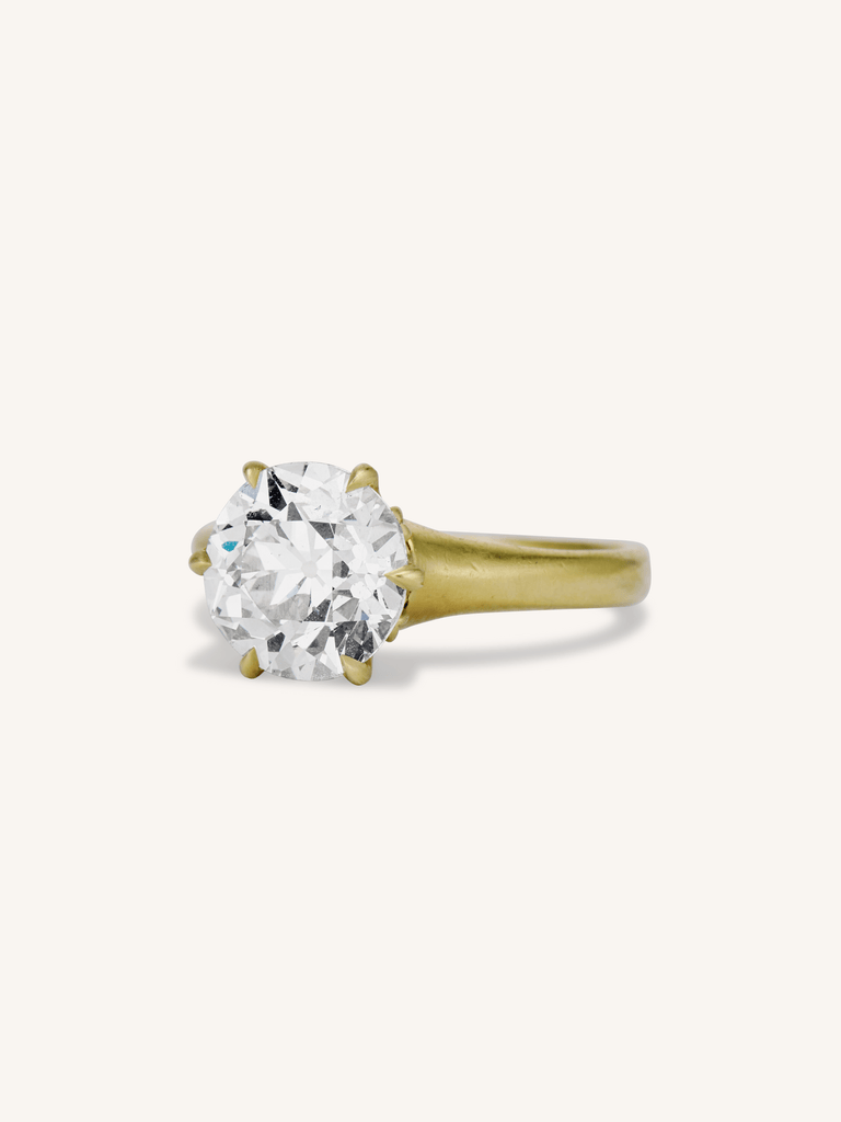 Art Deco 2.56 Old European Cut Diamond Solitaire Engagement Ring, Allsopp Bros.