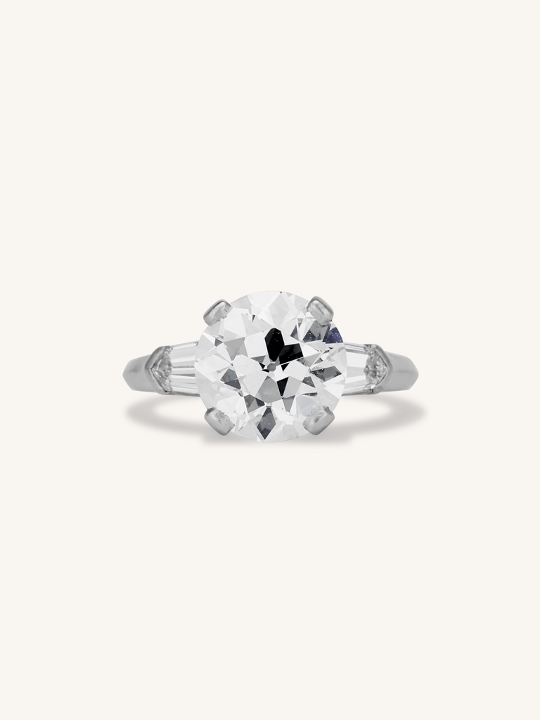 Tiffany & Co. Art Deco 3.27 Carat Old European Cut Diamond Engagement Ring