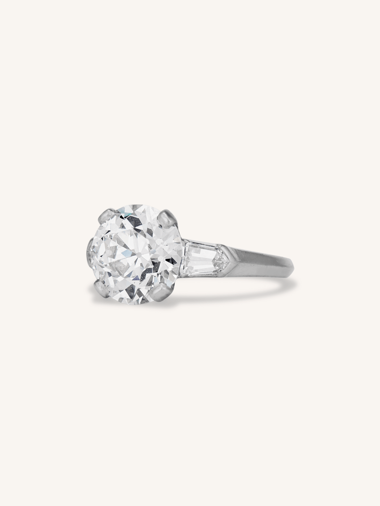 Tiffany & Co. Art Deco 3.27 Carat Old European Cut Diamond Engagement Ring